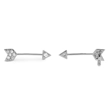 Load image into Gallery viewer, Social Value 14K Gold Arrow Stud Earrings (Half Pair)
