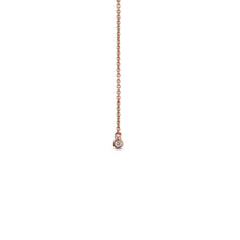 Load image into Gallery viewer, 14k Gold and Genuine Pave Diamond Teardrop Lariat Necklace w/ High Quality Diamonds for Women
