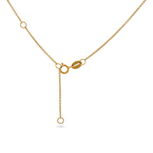 Load image into Gallery viewer, 14k Solid Gold Genuine Natural Diamond Baguette and Round Curved Bar Necklace for Women
