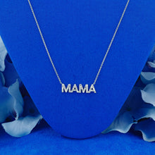 Load image into Gallery viewer, 14k Solid Gold Natural Diamond MAMA Necklace
