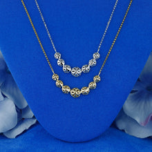 Load image into Gallery viewer, 14k Solid Gold Natural Diamond Pavé Round Graduated  Necklace with Adjustable Chain
