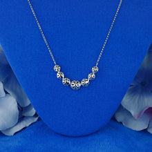 Load image into Gallery viewer, 14k Solid Gold Natural Diamond Pavé Round Graduated  Necklace with Adjustable Chain
