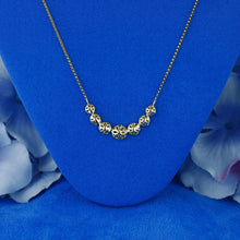 Load image into Gallery viewer, 14k Solid Gold Natural Diamond Pavé Round Graduated  Necklace with Adjustable Chain
