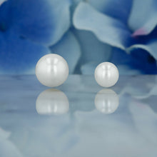 Load image into Gallery viewer, 14k Solid Gold Genuine Fresh Water Pearl Earrings
